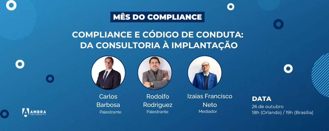 Palestra "Compliance e código de conduta: da consultoria a implantação"