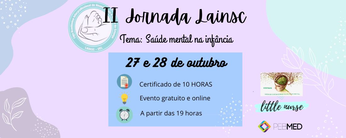 II Jornada LAINSC - Saúde mental na infância