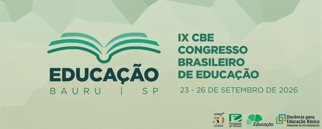 IX Congresso Brasileiro de Educação - CBE 2026