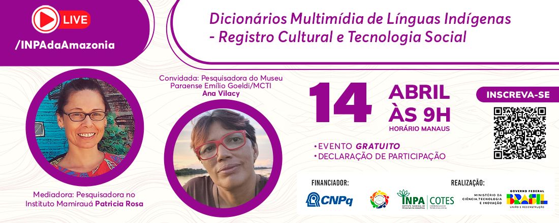 Live - Dicionário Merekens-Português: registro cultural também é tecnologia social