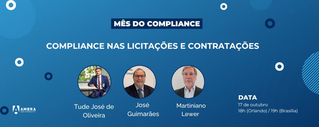 Palestra "Compliance nas licitações e contratações"