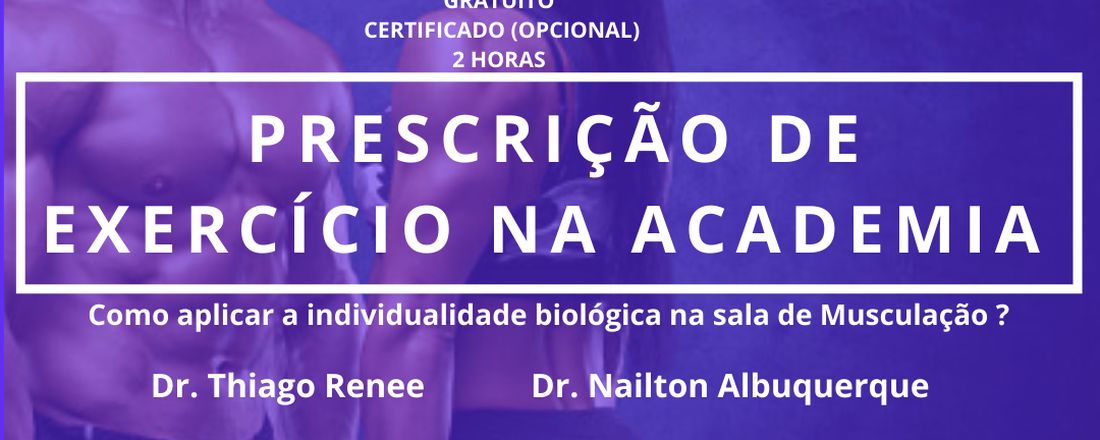 Prescrição de exercício na academia