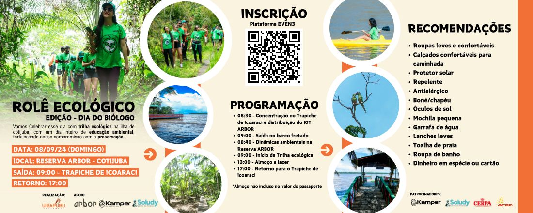4º ROLÊ ECOLÓGICO - ILHA DE COTIJUBA (EDIÇÃO DIA DO BIÓLOGO)