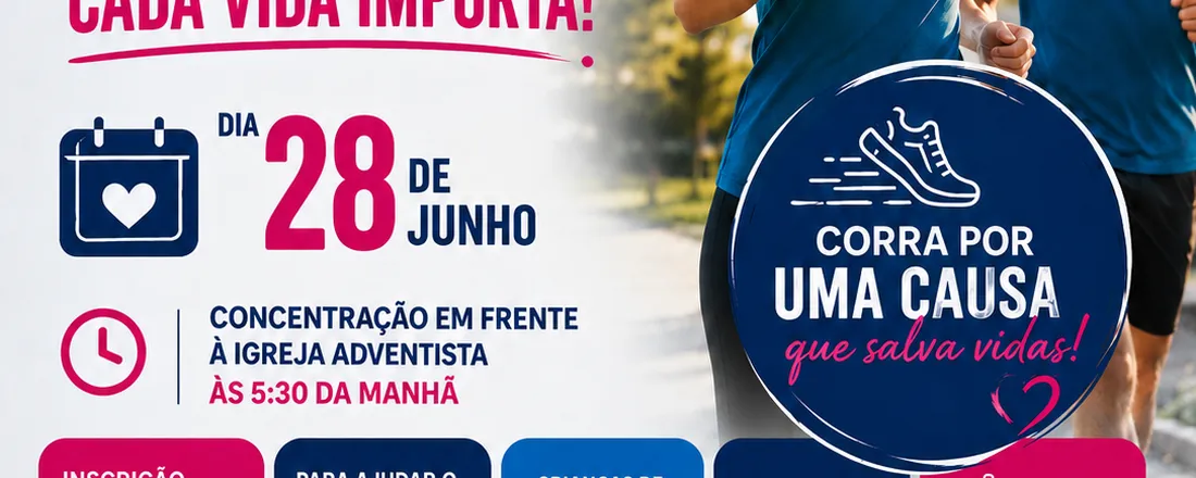CORRIDA/CAMINHADA • BENEFICENTE