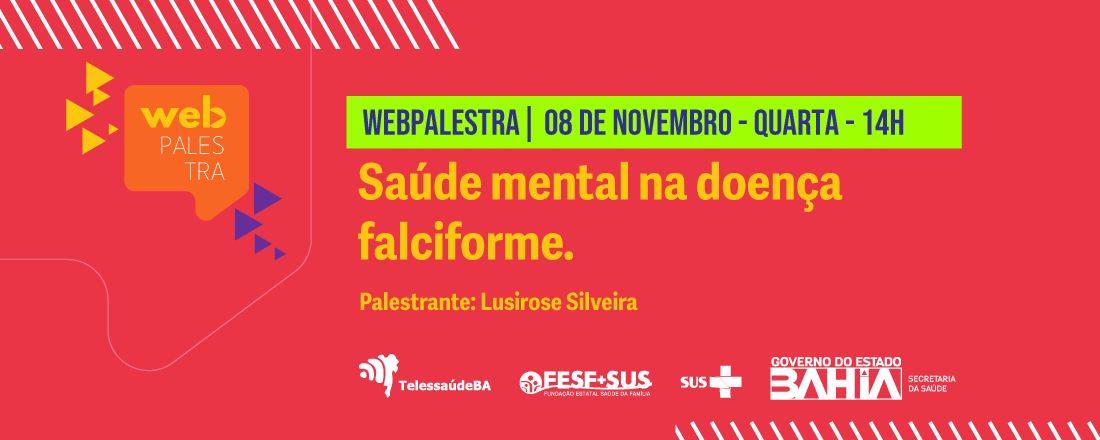 Webpalestra: Saúde mental na doença falciforme