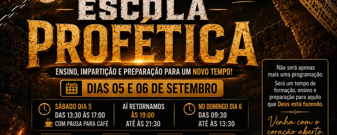 Escola Profética Imap Renascer 2026