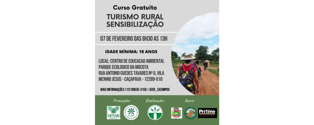 TURISMO RURAL – SENSIBILIZAÇÃO
