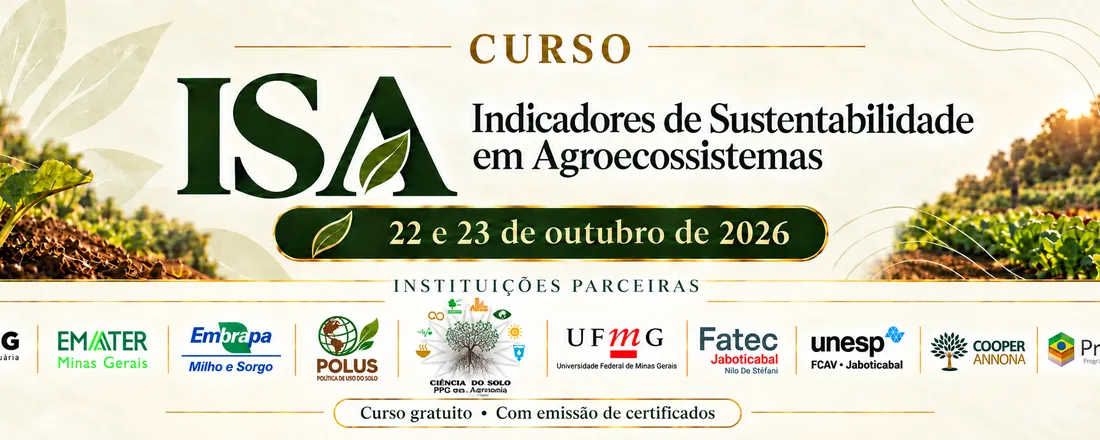 Indicadores de Sustentabilidade em Agroecossistemas - Turma 1/2024