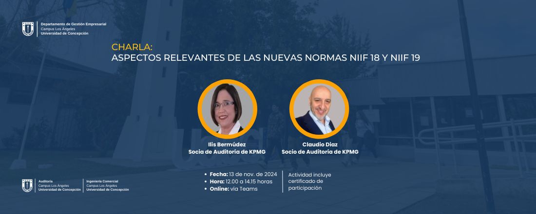 Charla: Aspectos Relevantes de las Nuevas Normas NIIF 18 y NIIF 19