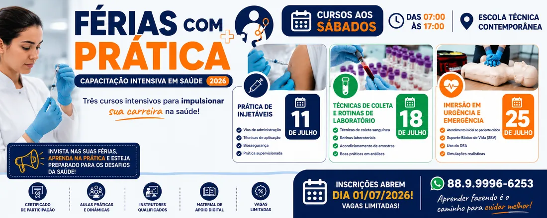 FÉRIAS COM PRÁTICA: Capacitação Intensiva em Saúde 2026
