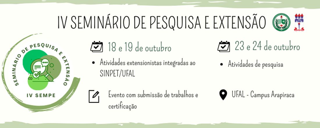 IV SEMINÁRIO DE PESQUISA E EXTENSÃO – SEMPE