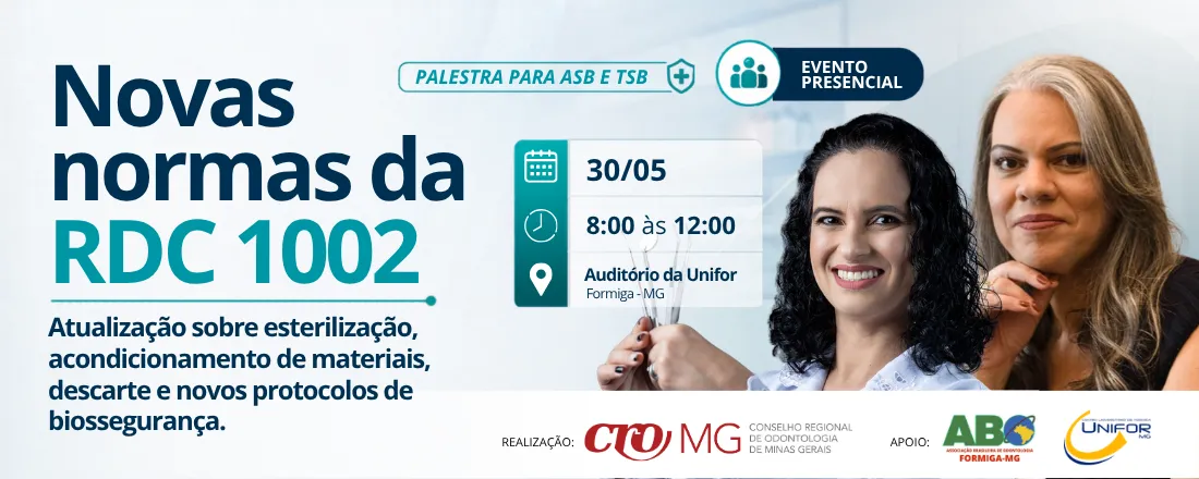 Novas normas da RDC 1002: Atualização sobre esterilização, acondicionamento de materiais, descarte e novos protocolos de biossegurança