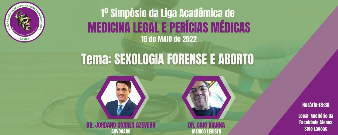 I Simpósio de Medicina Legal e Perícia Médica