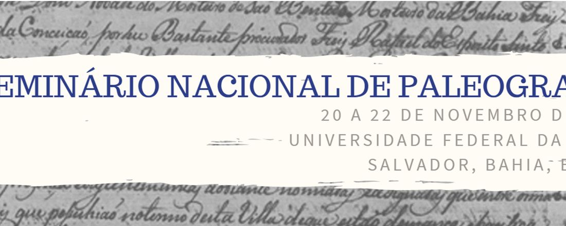 Seminário Nacional de Paleografia