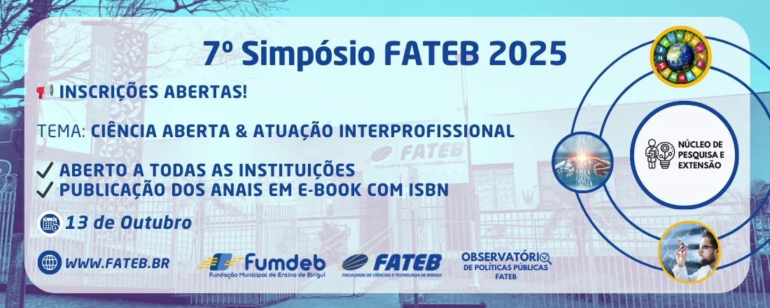 7º Simpósio da FATEB 2025: Ciência Aberta & Prática Interprofissional