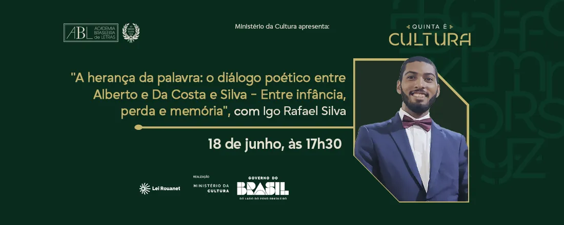A herança da palavra: o diálogo poético entre Alberto e Da Costa e Silva - Entre infância, perda e memória