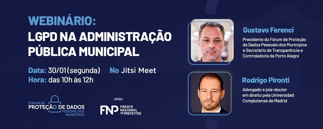 Webinário: LGPD na Administração Pública Municipal