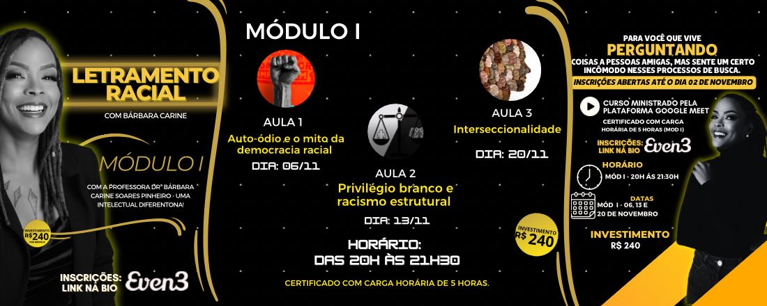 CURSO DE LETRAMENTO RACIAL - MÓDULO I