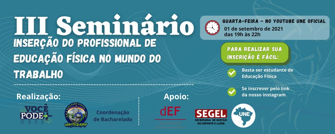 III Seminário Inserção do Profissional de Educação Física no Mundo do Trabalho