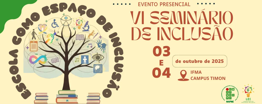 VI SEMINÁRIO DE INCLUSÃO: ESCOLA COMO ESPAÇO DE INCLUSÃO