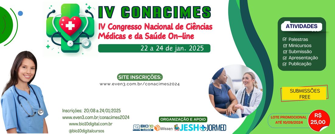 IV Congresso Nacional de Ciências Médicas e da Saúde On-line  (IV CONACIMES)