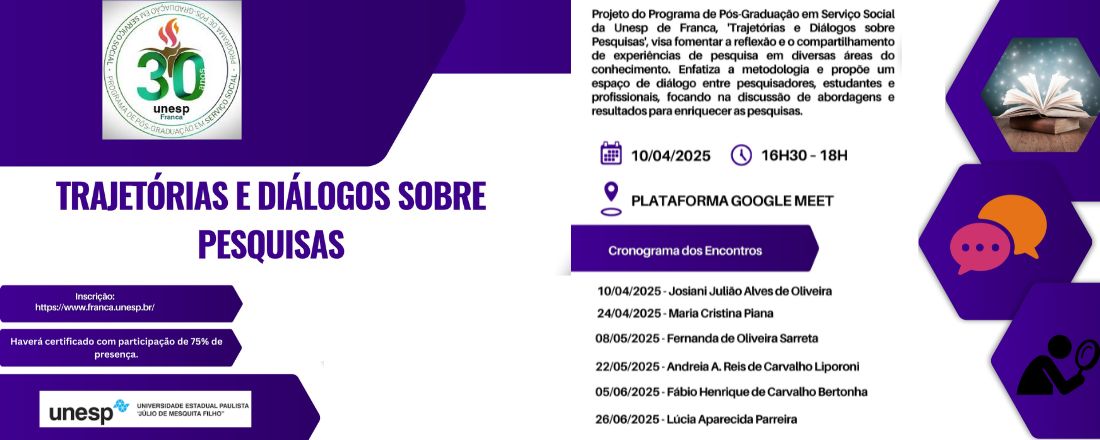 TRAJETÓRIAS E DIÁLOGOS SOBRE PESQUISAS