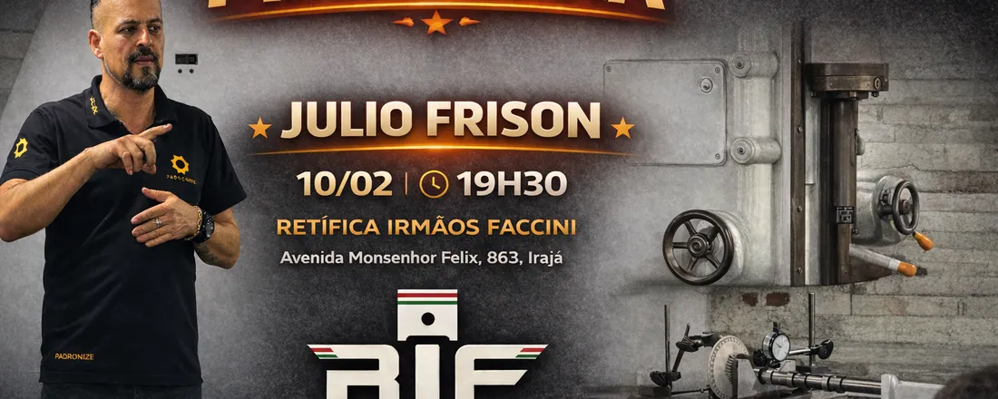 PALESTRA: METROLOGIA COM JULIO FRISON