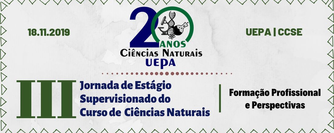 III Jornada de Estágio Supervisionado do Curso de Ciências Naturais