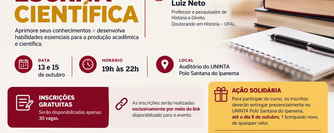 CURSO DE ESCRITA CIENTÍFICA