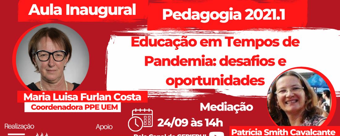 Aula inaugural Pedagogia 2021.1