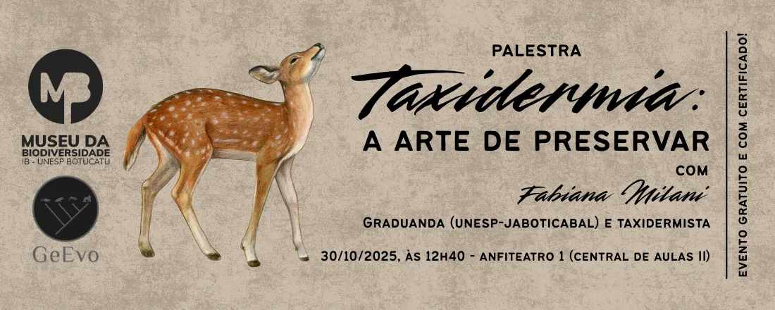 Palestra: Taxidermia - A Arte de Preservar
