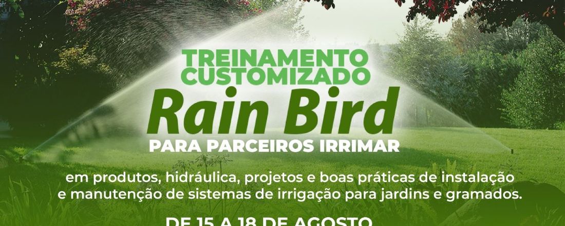 TREINAMENTO CUSTOMIZADO RAIN BIRD