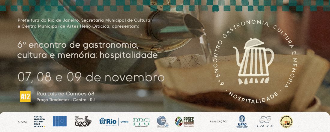 6º Encontro de Gastronomia, Cultura e Memória - Hospitalidade