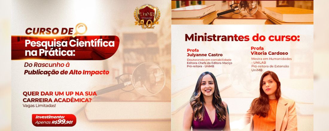Curso de Pesquisa Científica na Prática: do rascunho à publicação de alto impacto