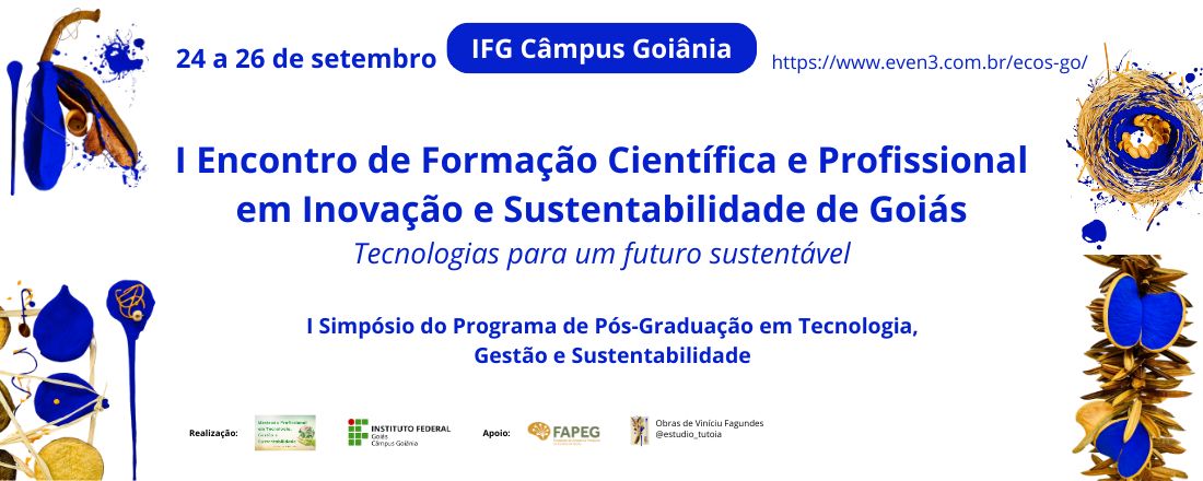 I Encontro de Formação Científica e Profissional em Inovação e Sustentabilidade de Goiás