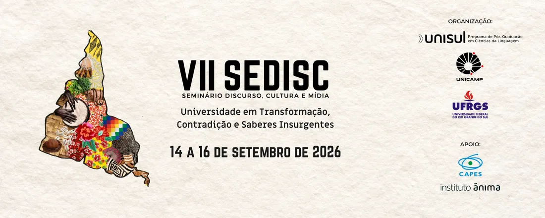 VII SEDISC - Discurso, Cultura e Mídia