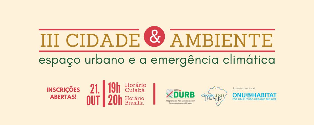 III Cidade e Ambiente: espaço urbano e a emergência climática