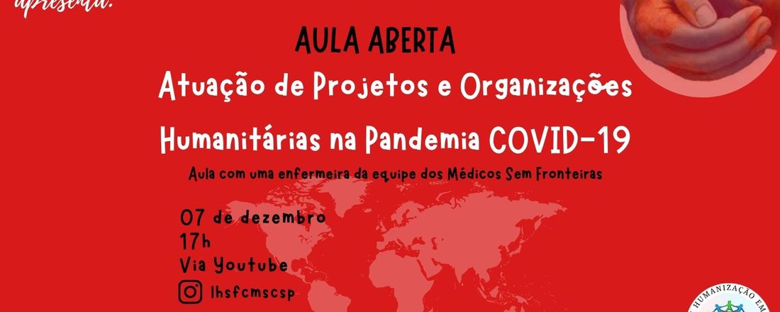 Atuação de Projetos e Organizações Humanitárias na Pandemia COVID-19