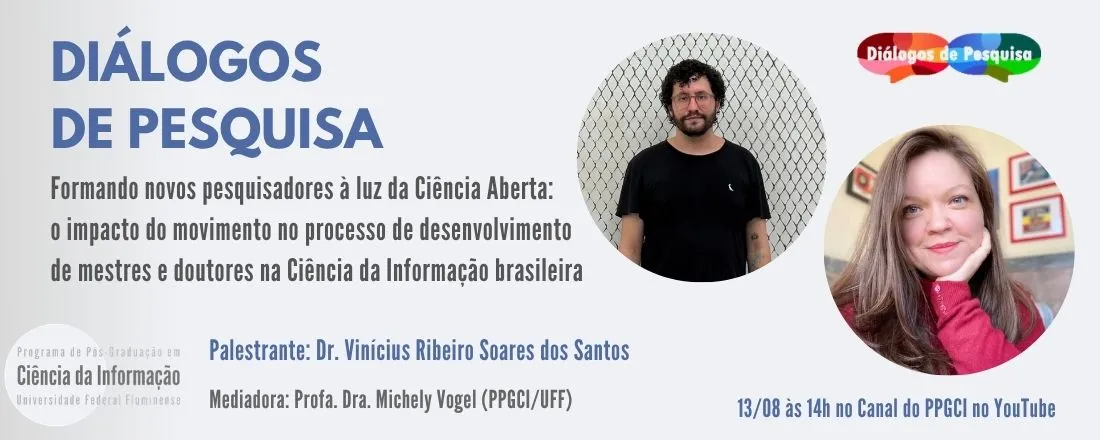Diálogos de Pesquisa • Formando novos pesquisadores à luz da Ciência Aberta: o impacto do movimento no processo de desenvolvimento de mestres e doutores na Ciência da Informação brasileira