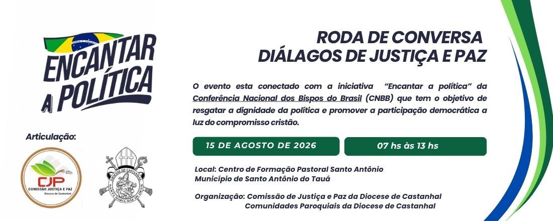 Roda de Conversa: Diálagos de Justiça e Paz