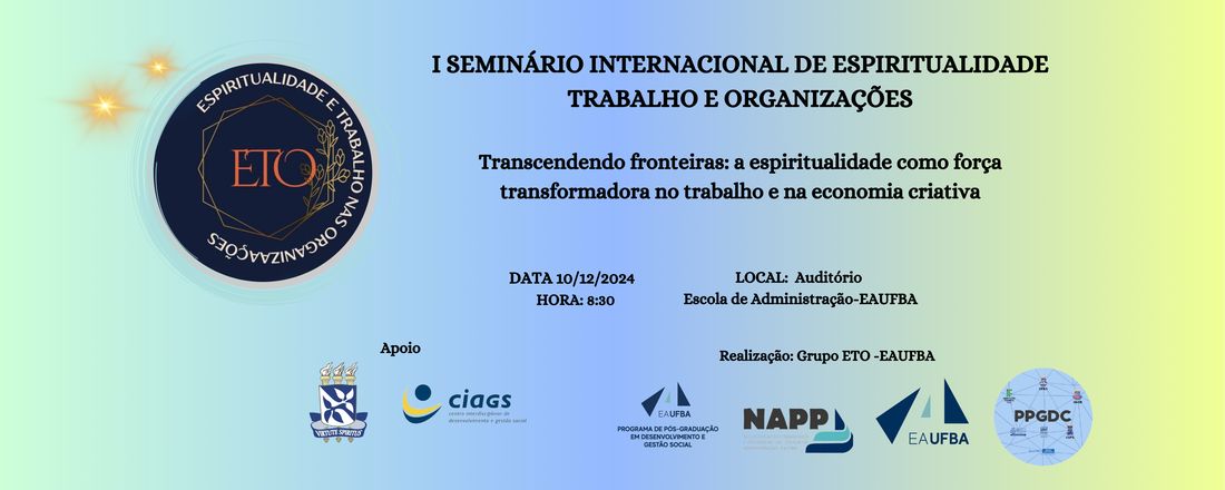 1º Seminário Internacional de Espiritualidade, Trabalho e Organizações