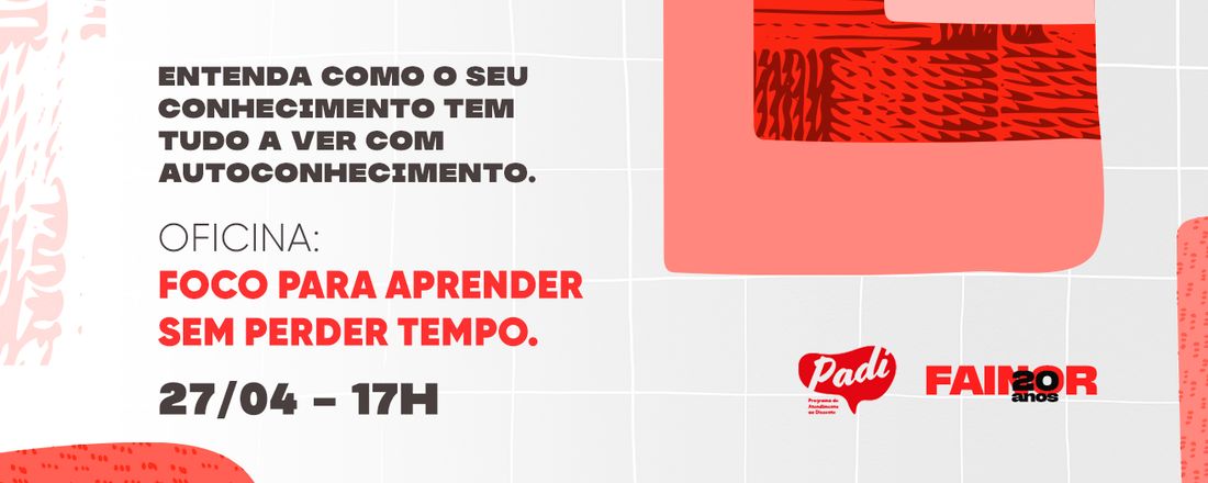 Foca no Aprender e Vamos ter Tempo