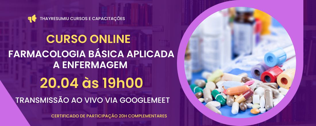 Curso Live Farmacologia Básica Aplicada a Enfermagem