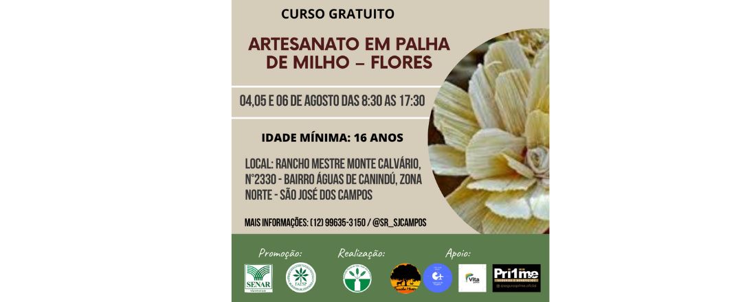 ARTESANATO EM PALHA DE MILHO – FLORES