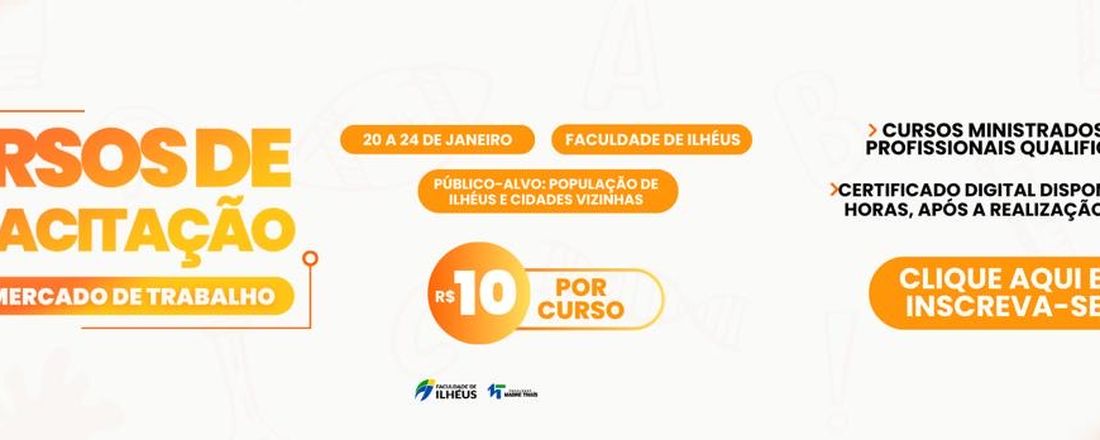 CURSOS DE CAPACITAÇÃO PARA O MERCADO DE TRABALHO