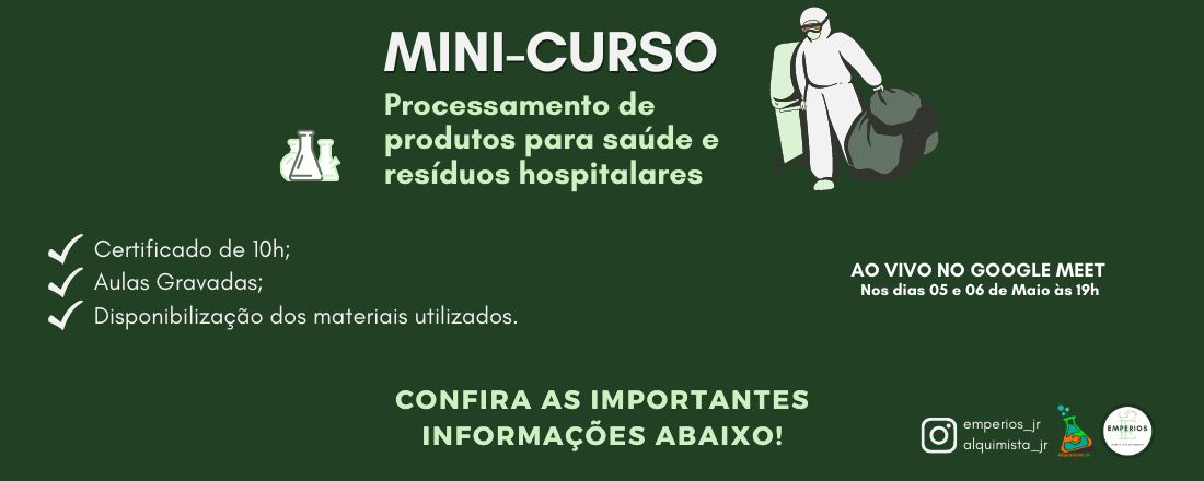 Processamento de Produtos para Saúde e Resíduos Hospitalares