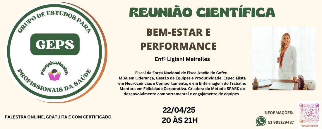 Reunião científica: Bem-estar e performance
