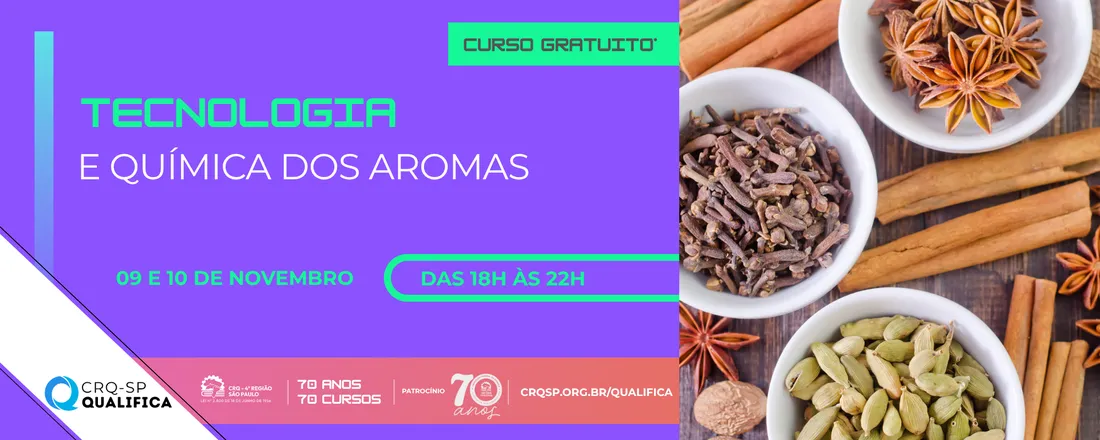 Curso Tecnologia e Química dos Aromas