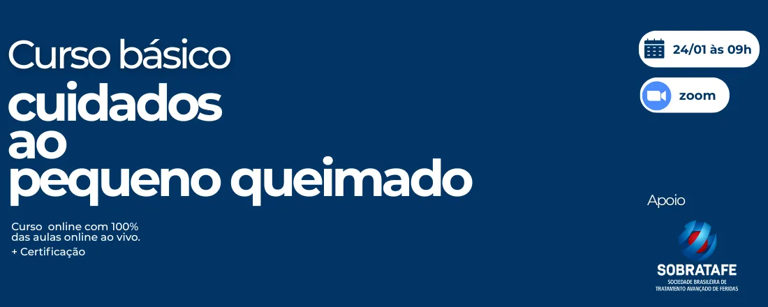 Curso básico de atendimento ao pequeno queimado I