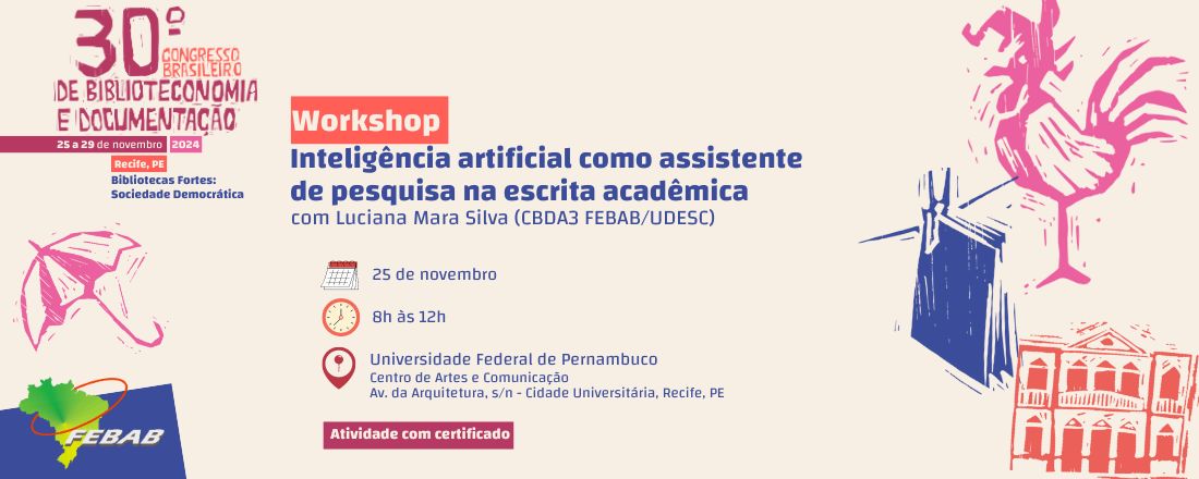 Workshop "Inteligência artificial como assistente de pesquisa na escrita acadêmica"